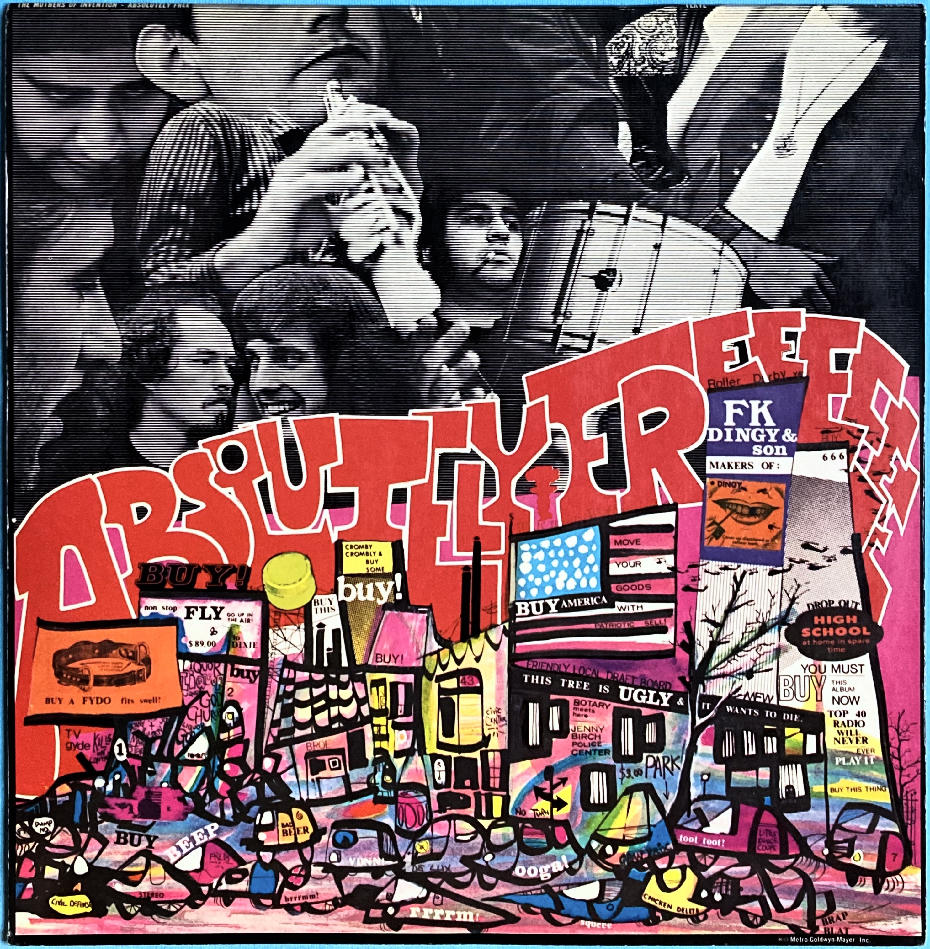 MOTHERS OF INVENTION - Absolutely free Ger-orig LP 1967 - 2