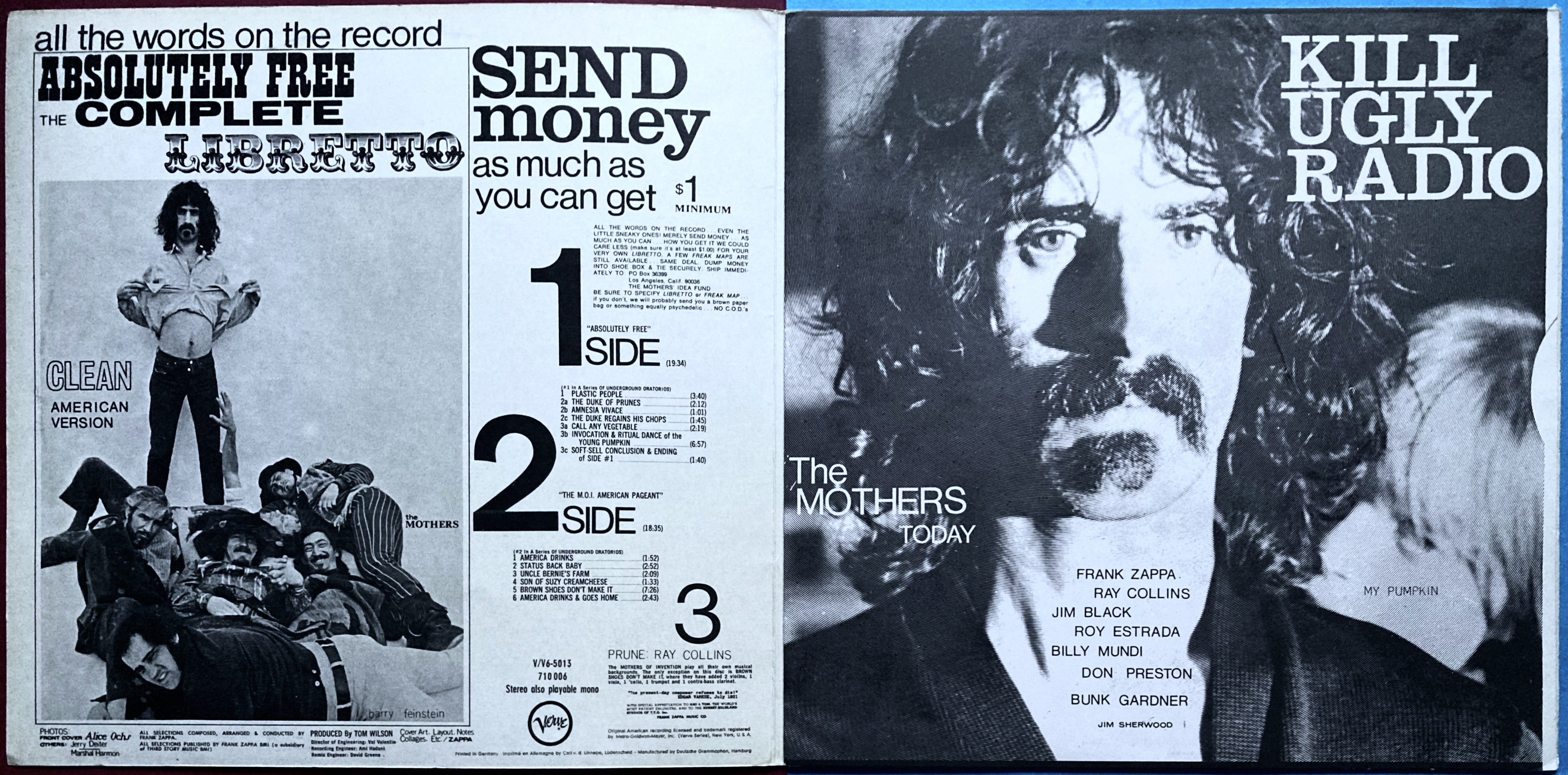 MOTHERS OF INVENTION - Absolutely free Ger-orig LP 1967 - 3
