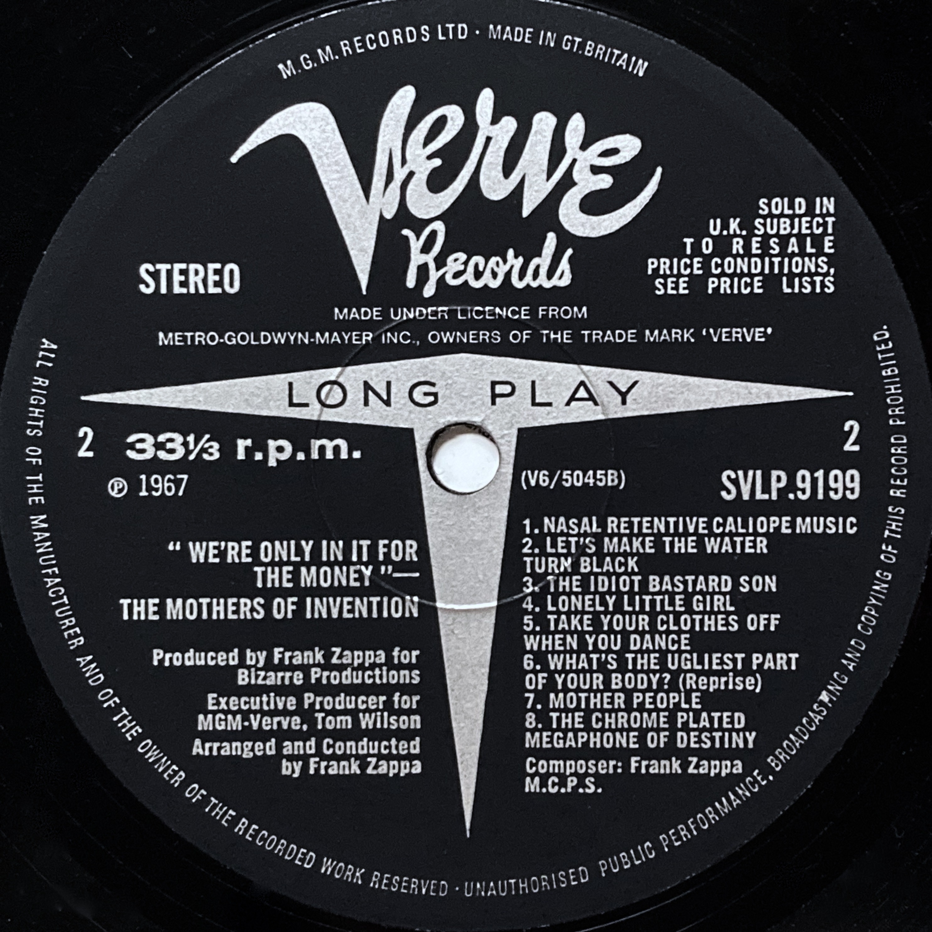 MOTHERS OF INVENTION - We´re only in it for the money UK-orig LP 1968 - 5