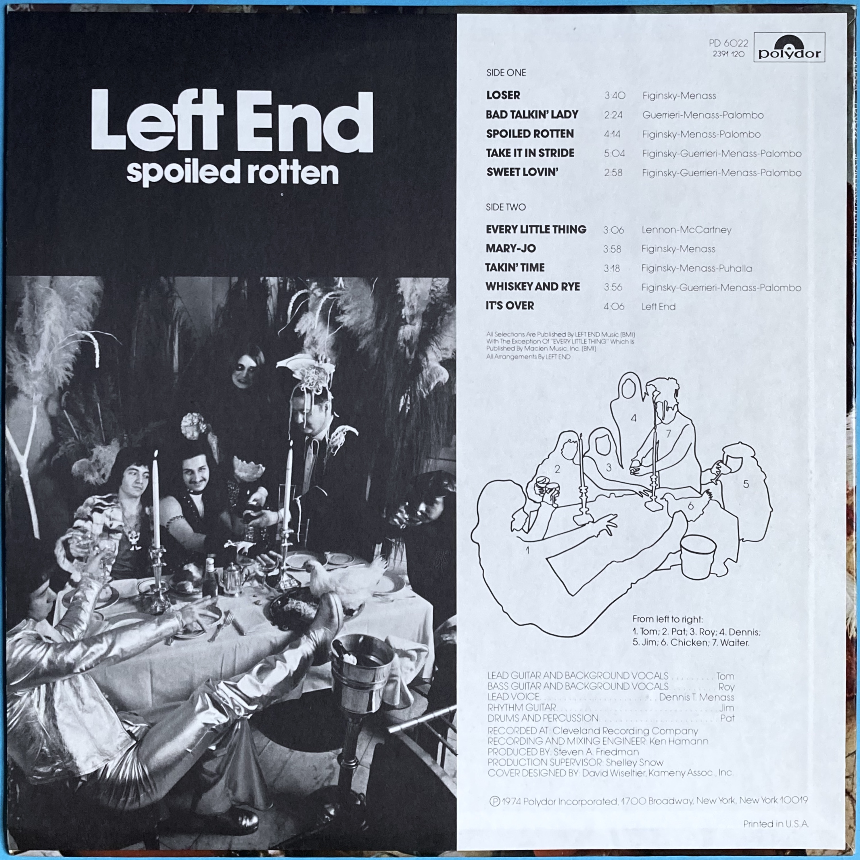 LEFT END - Spoiled rotten US-orig LP 1974 - 2