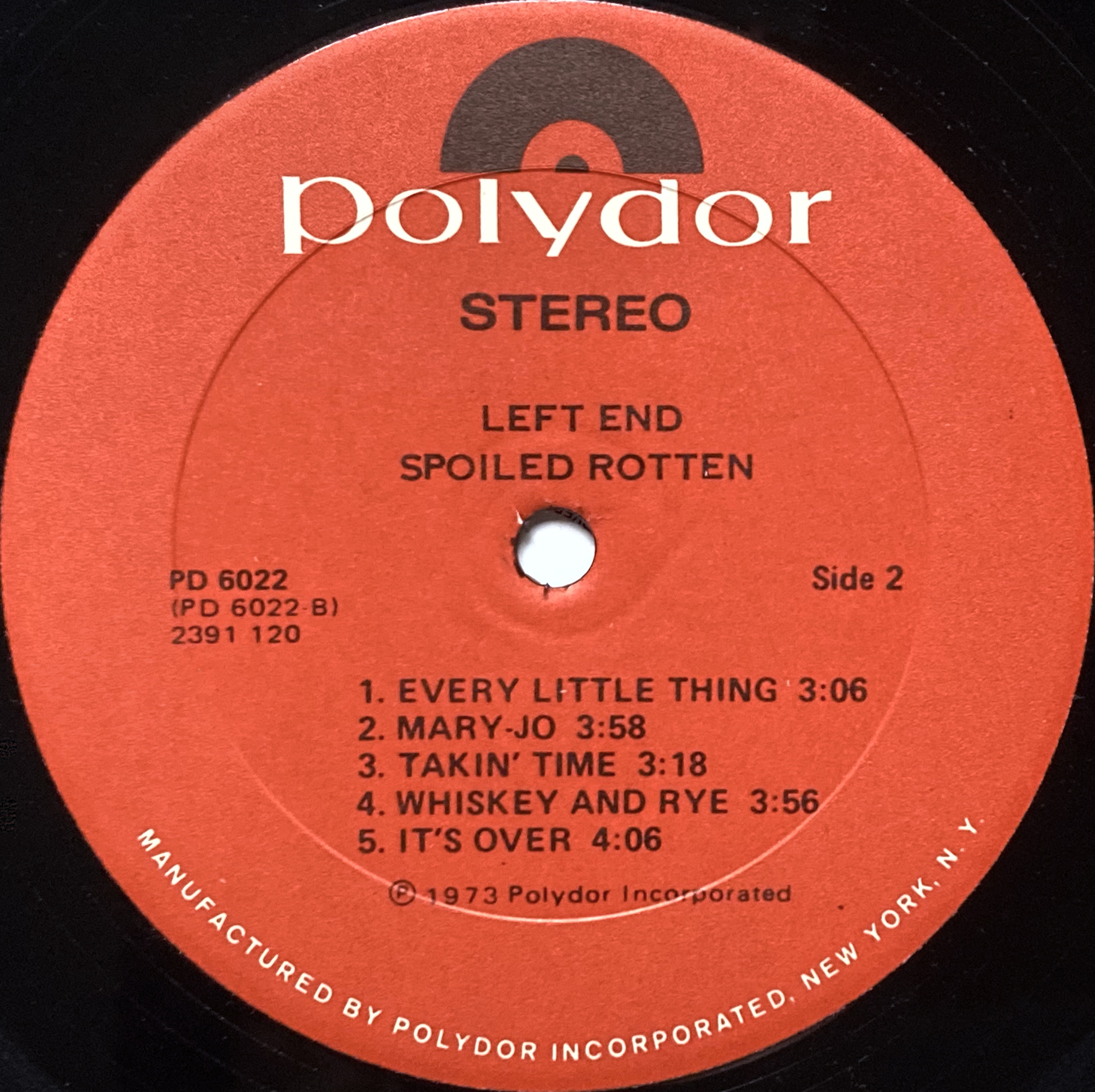 LEFT END - Spoiled rotten US-orig LP 1974 - 4