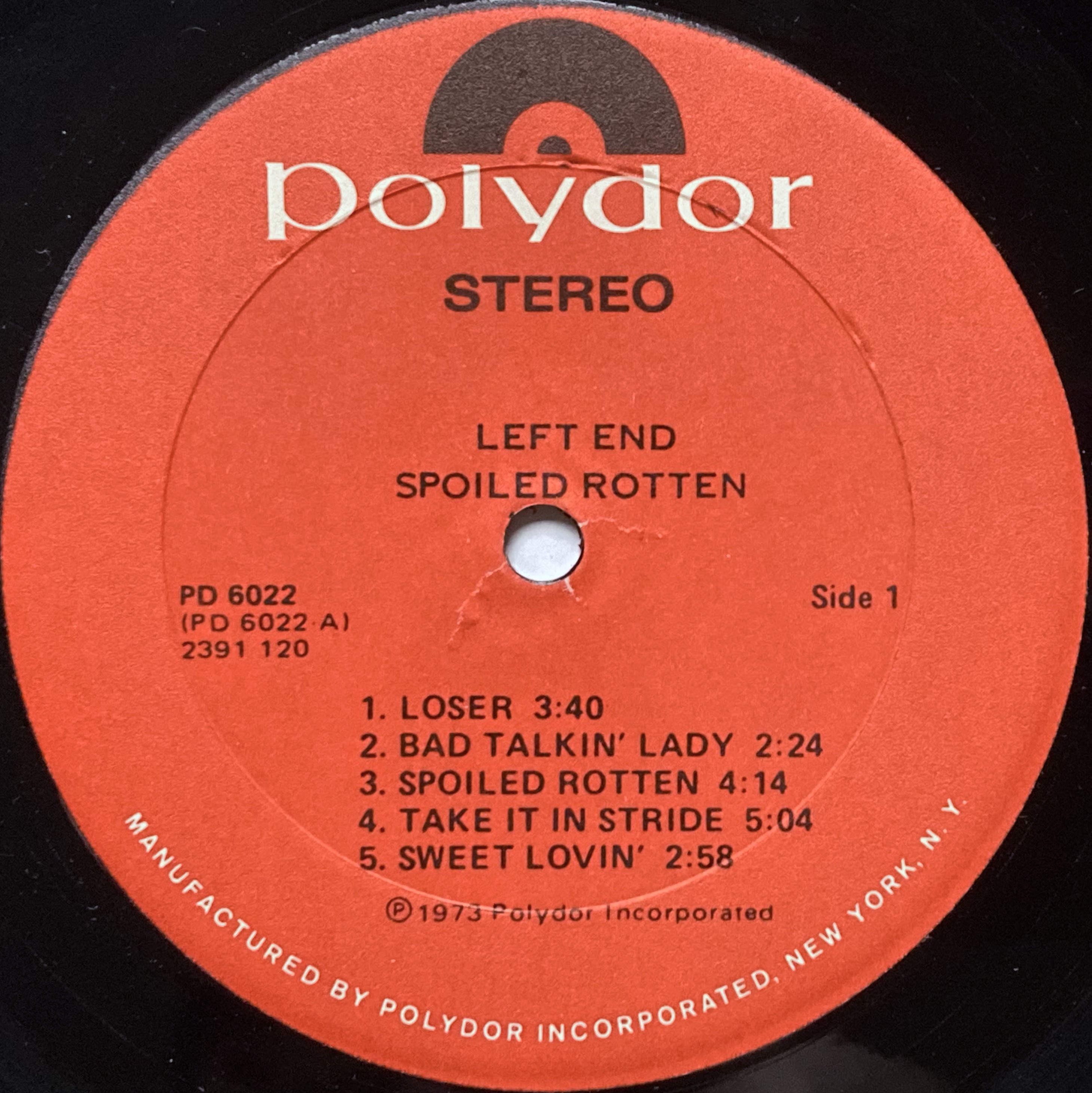LEFT END - Spoiled rotten US-orig LP 1974 - 3