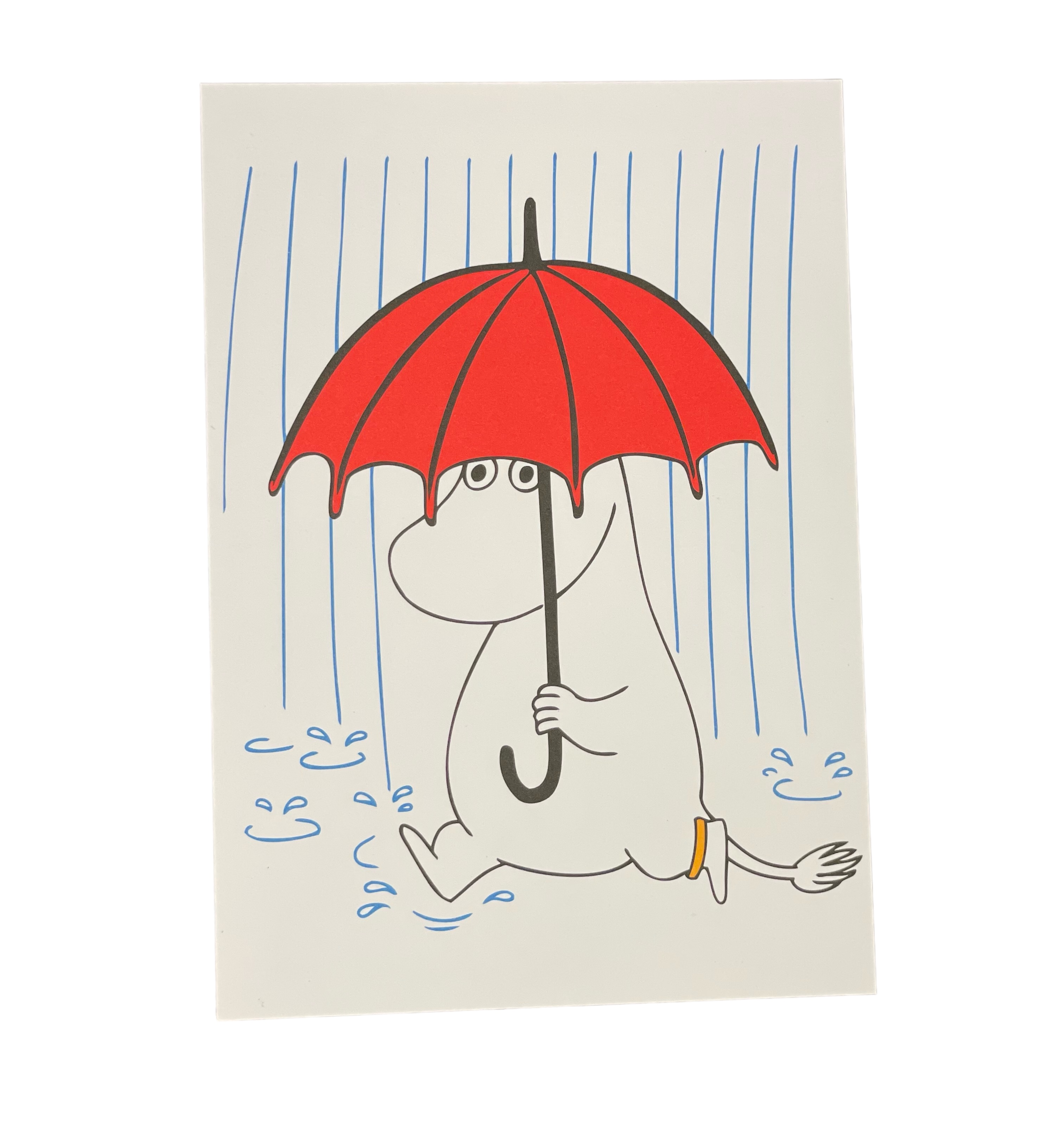 Moomin Postcard - Rain