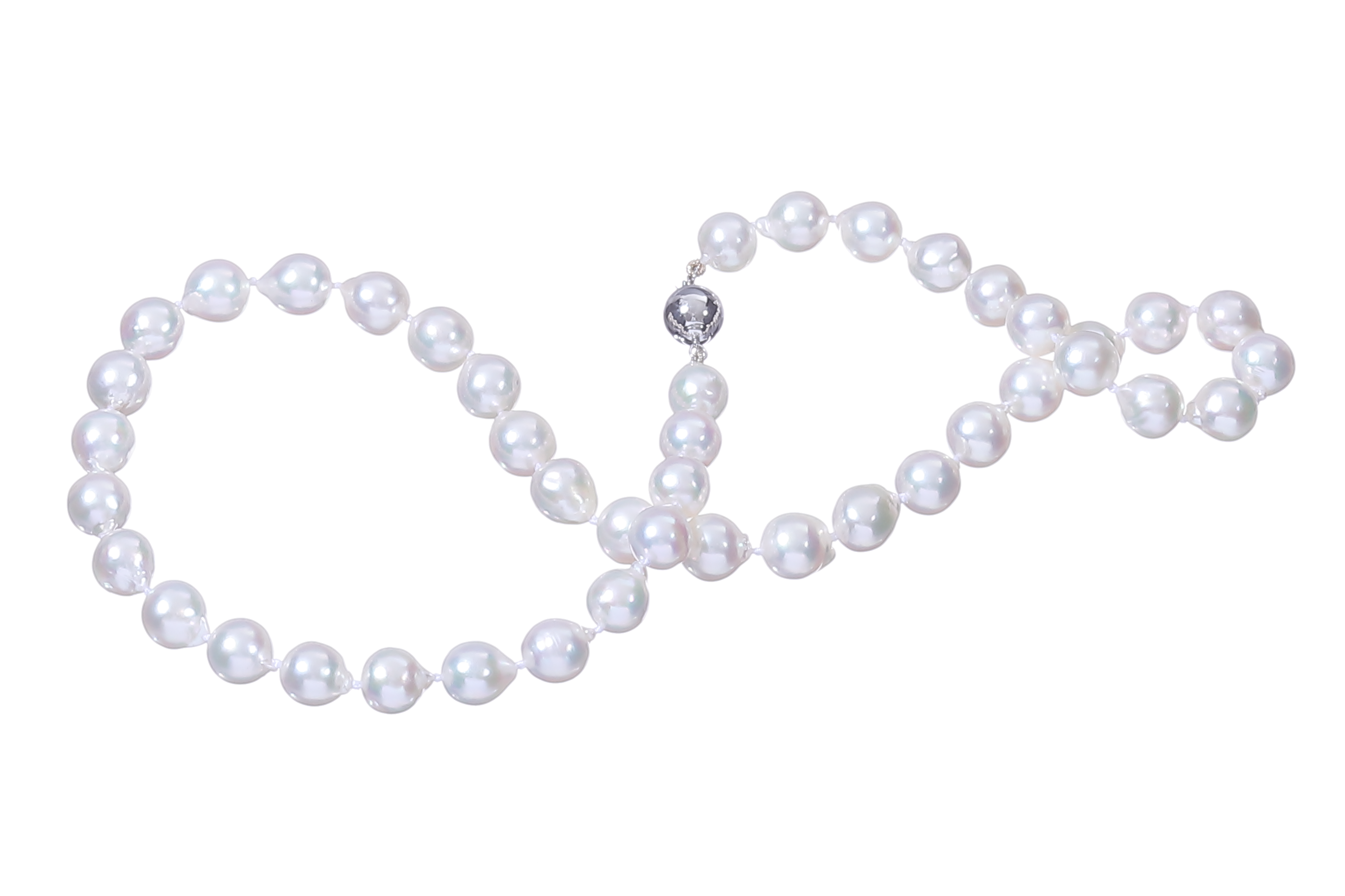 Halskette aus Akoya-Zuchtperlen in Standardqualität mit Verschluss aus Weißgold 8–8.5 mm - 6