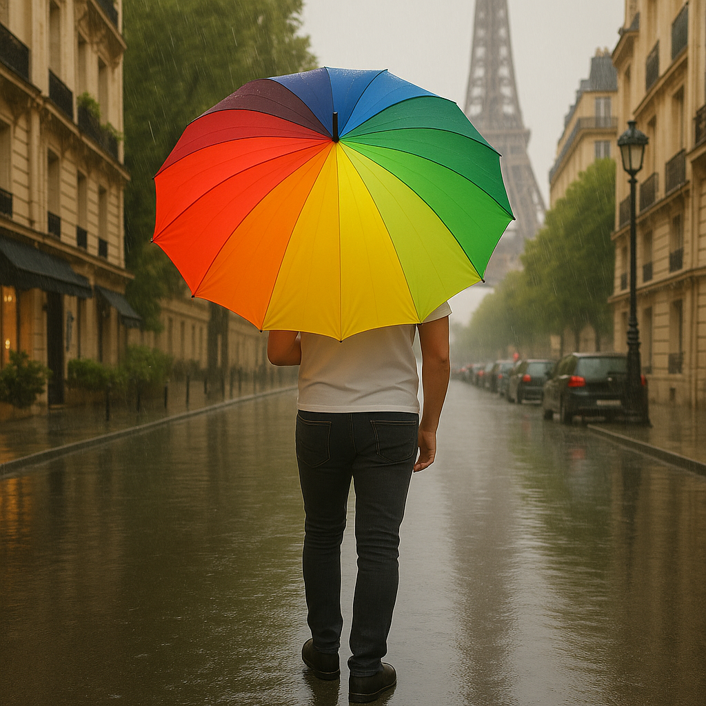 Großer Regenbogenregenschirm  - 2