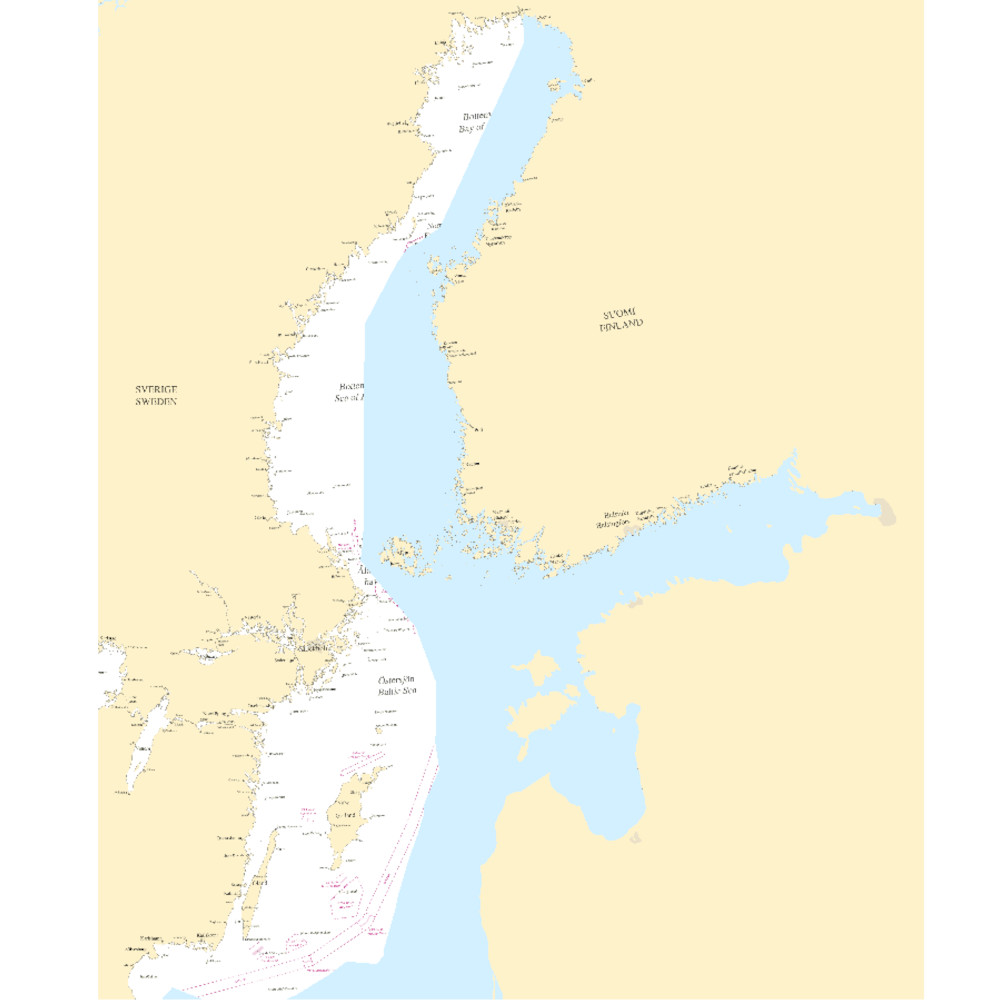 Sjökort Nr 2 Östersjön
