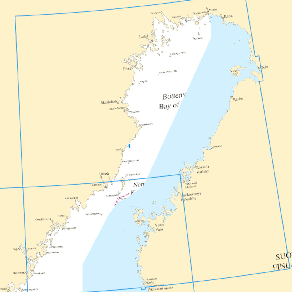 Sjökort Nr 4 Bottenviken