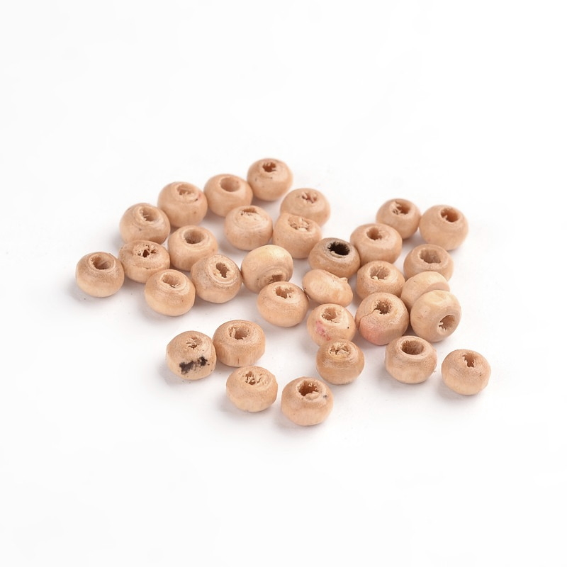 Träpärlor natur ca 1000st seedbeads