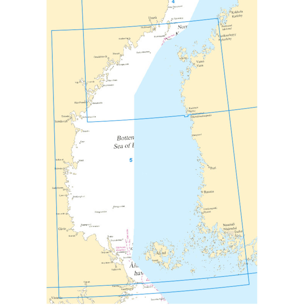 Nautical chart No 5 Bottenhavet