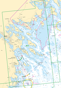 Sjökort Nr 415 Nygrån-Piteå-Germandön