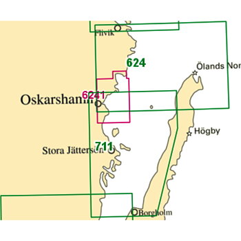 Sjökort Nr 711 Borgholm-Oskarshamn
