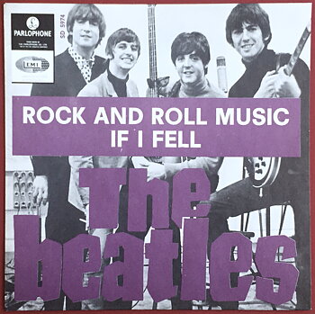 BEATLES - Rock And Roll Music LILA 7" Swe 1965 ENDAST PS - Arkivex / MINT-!