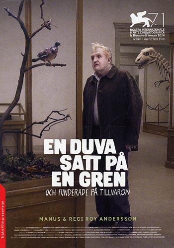 En Duva Satt På En Gren Och Funderade På Tillvaron