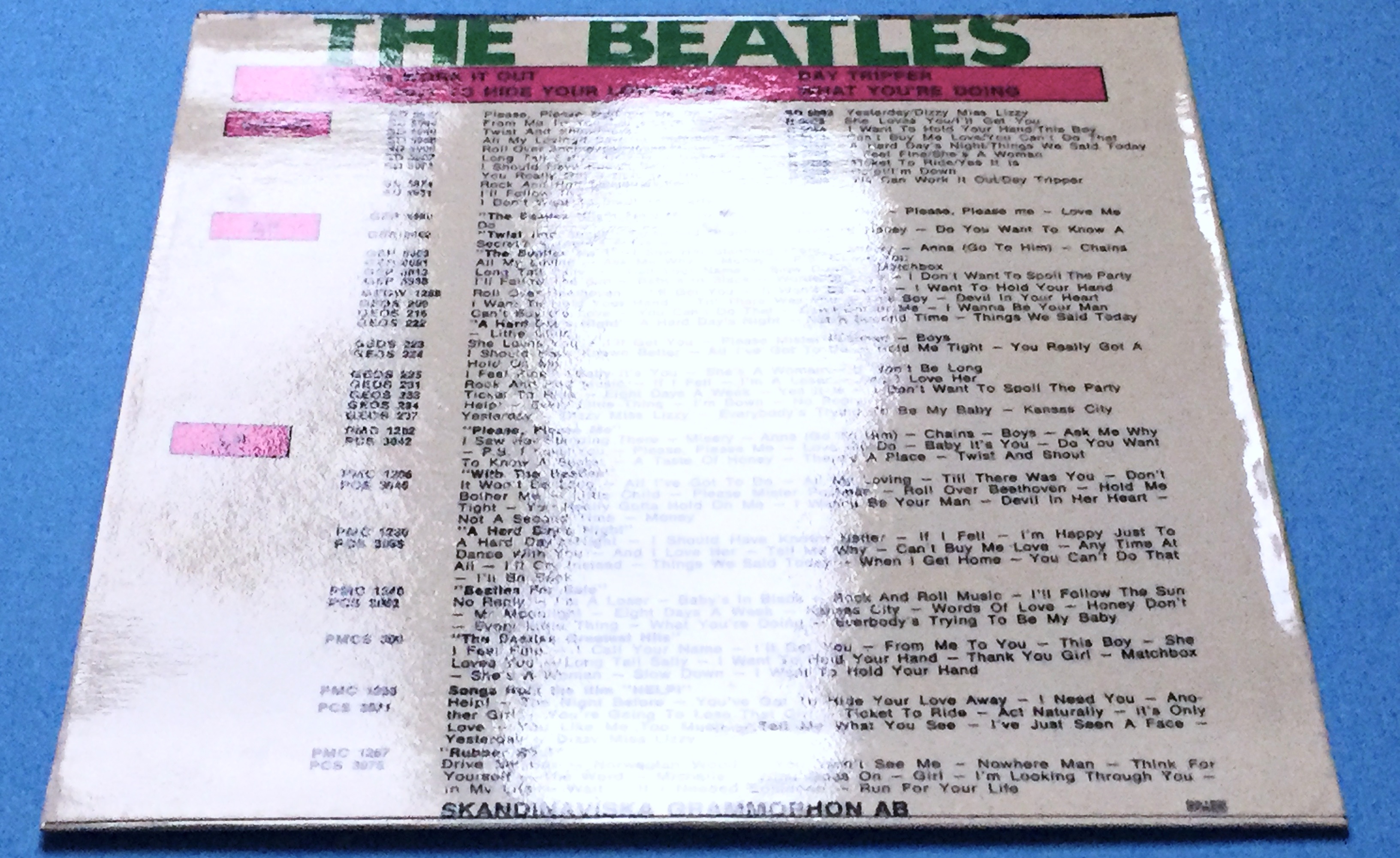 BEATLES - We can work it out +3 Swe EP 1966 ENDAST PS - Arkivex / MINT-! - 4
