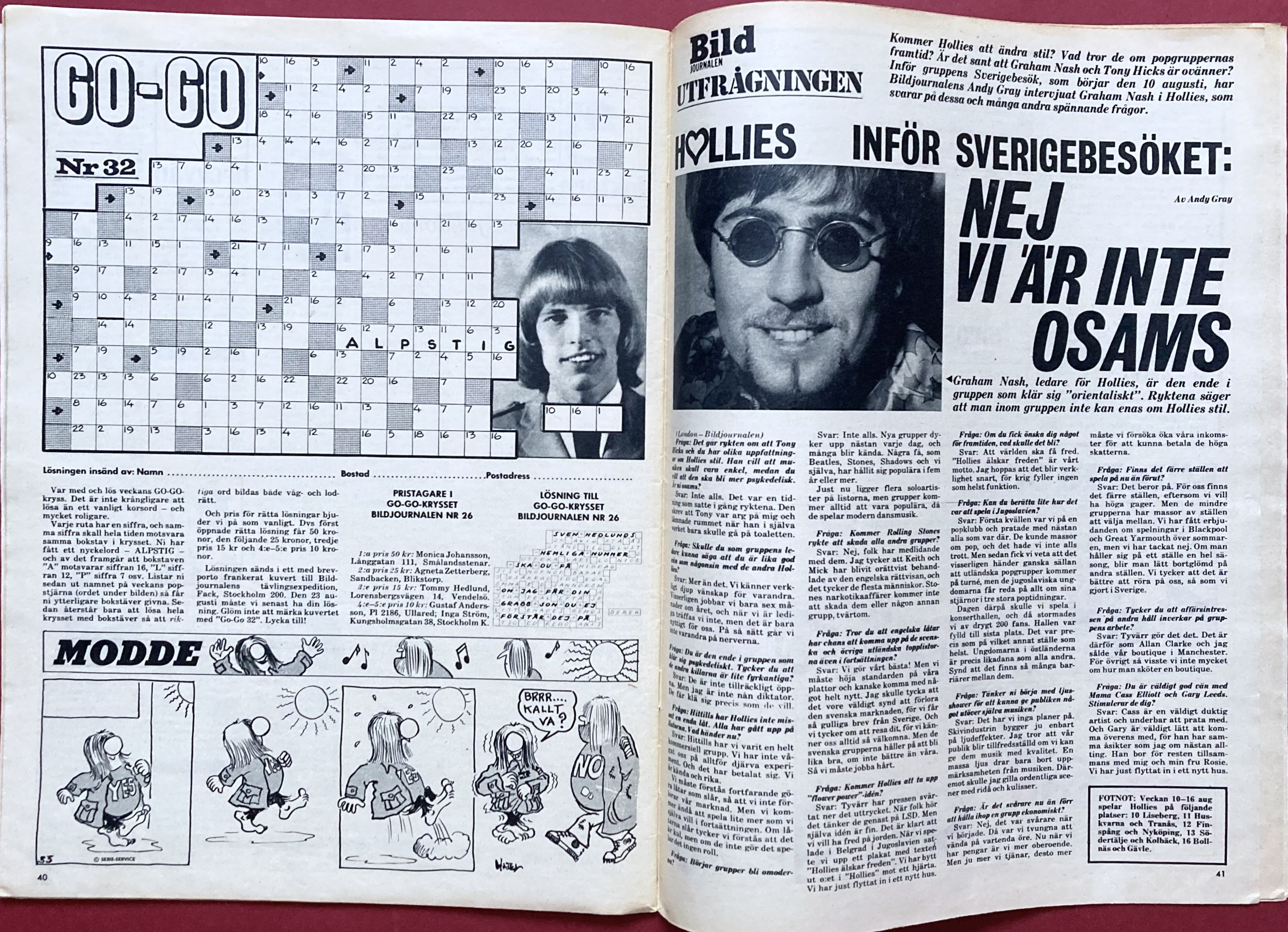 BILDJOURNALEN - Nr 32 1967 med HEP STARS Elefantbild - 10