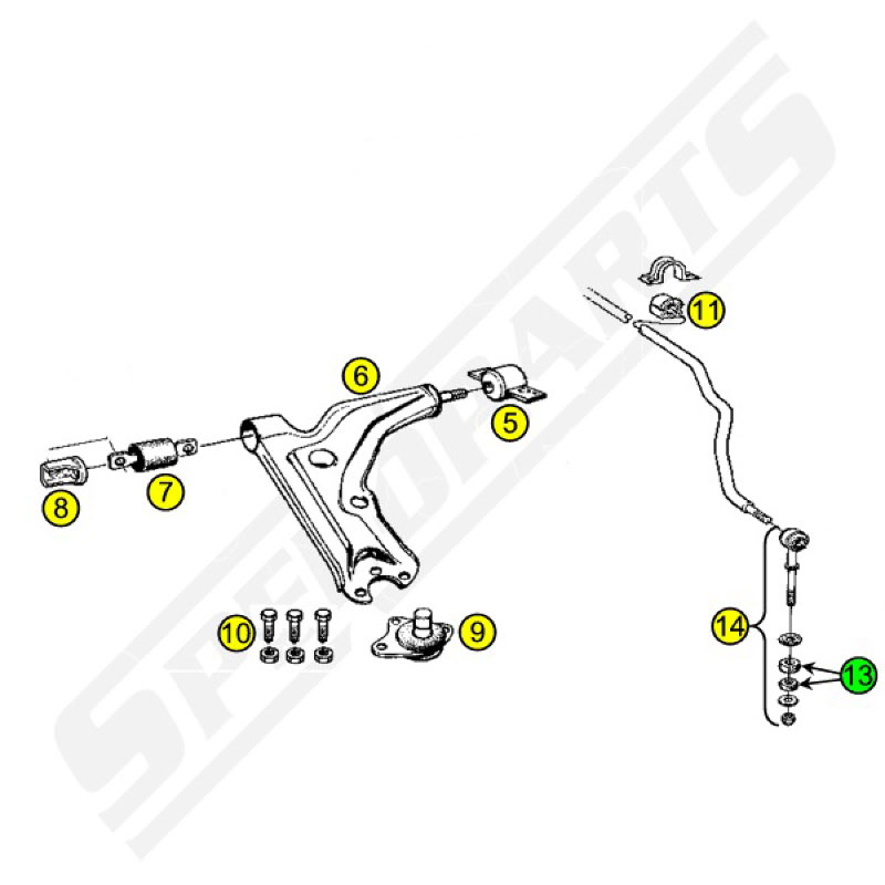 Bushings for anti roll bar rod (12) - 2