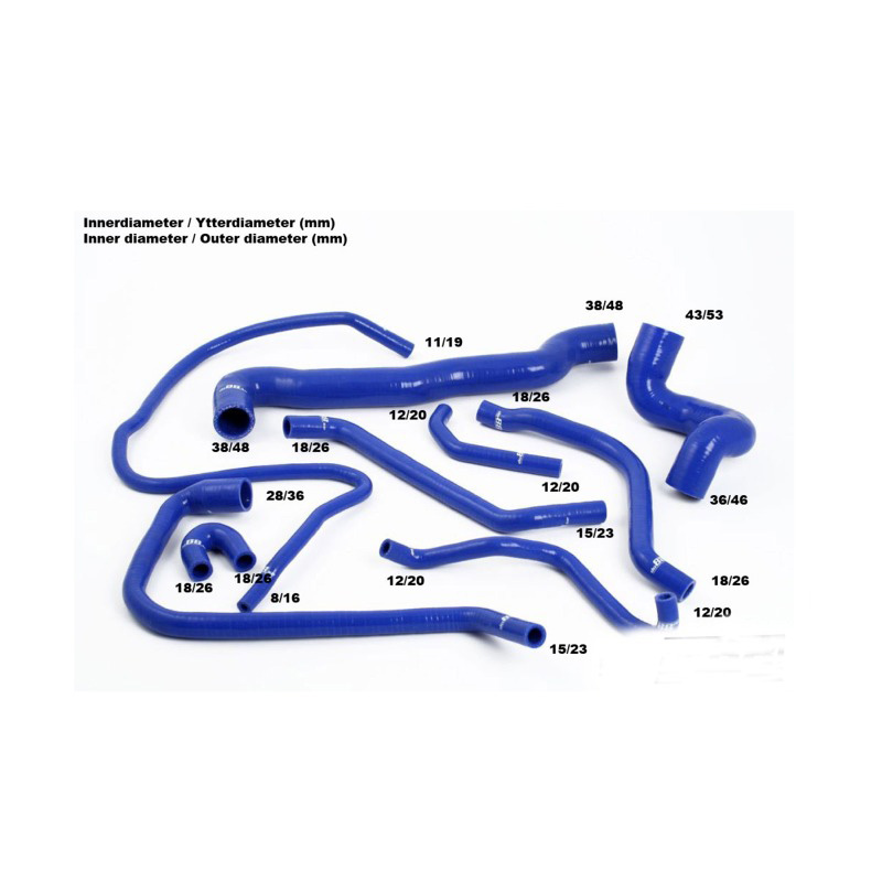 Coolant hoses silicone kit