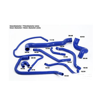 Coolant hoses silicone kit