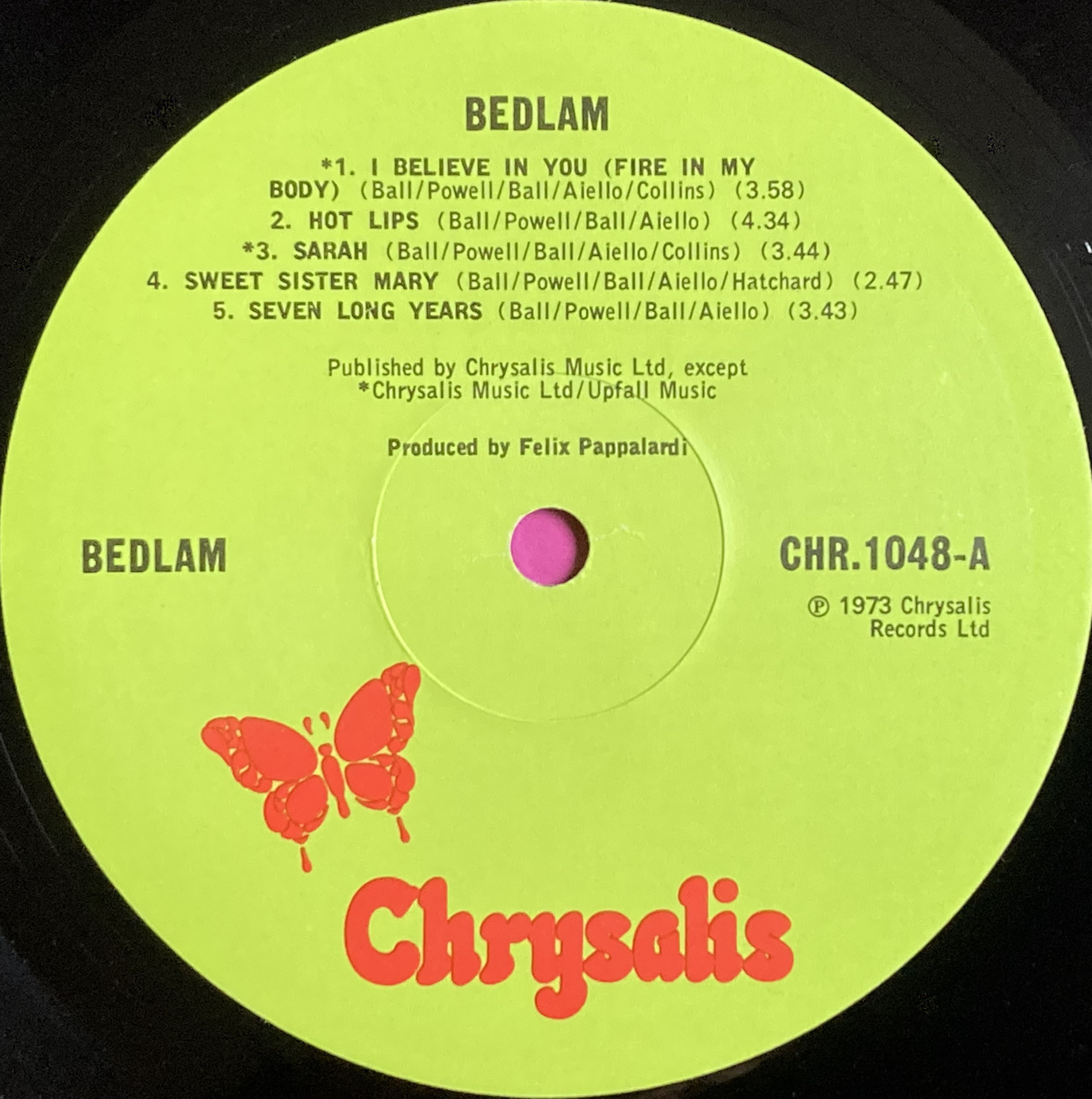 BEDLAM - "same" UK-orig LP 1973 - 3