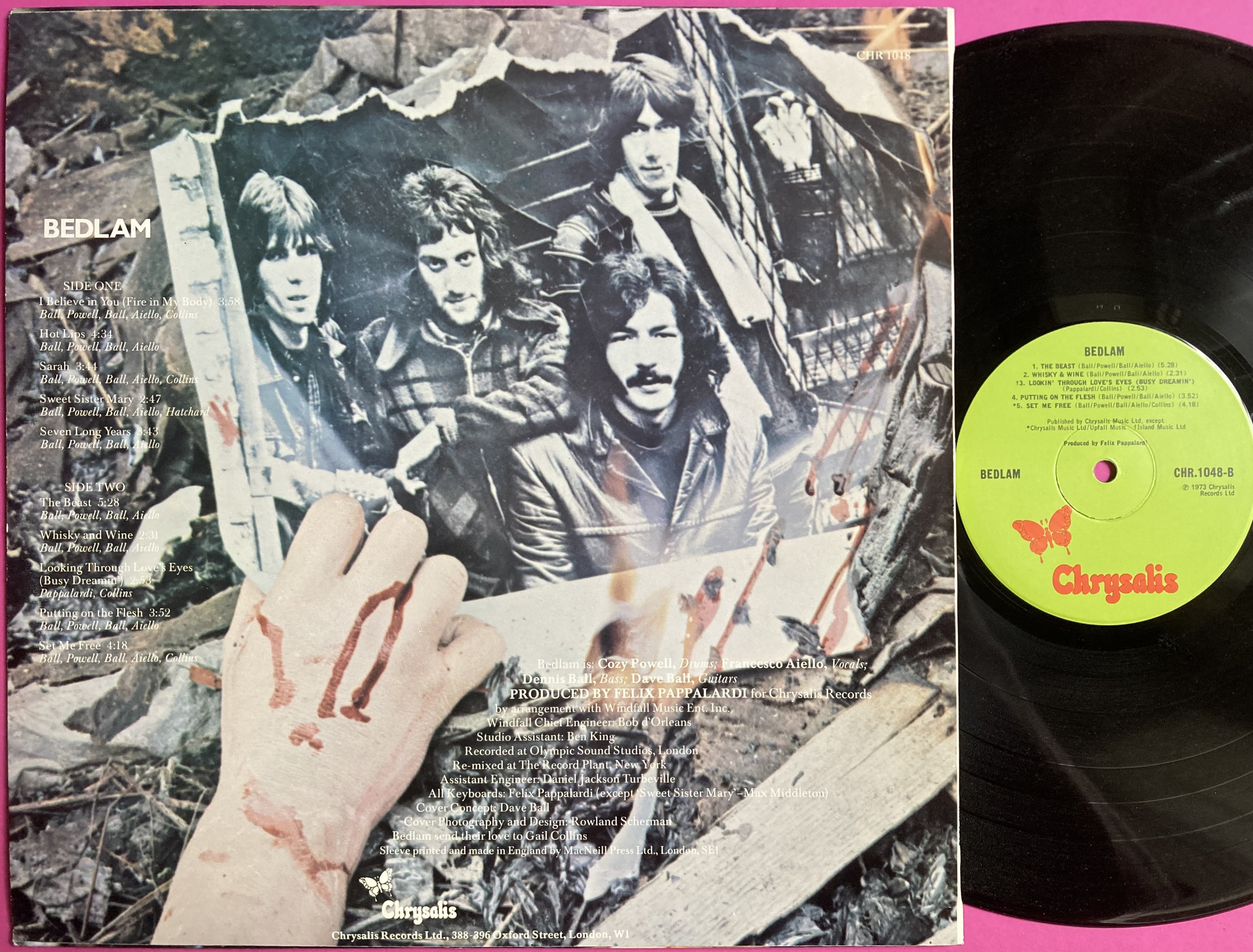 BEDLAM - "same" UK-orig LP 1973 - 2