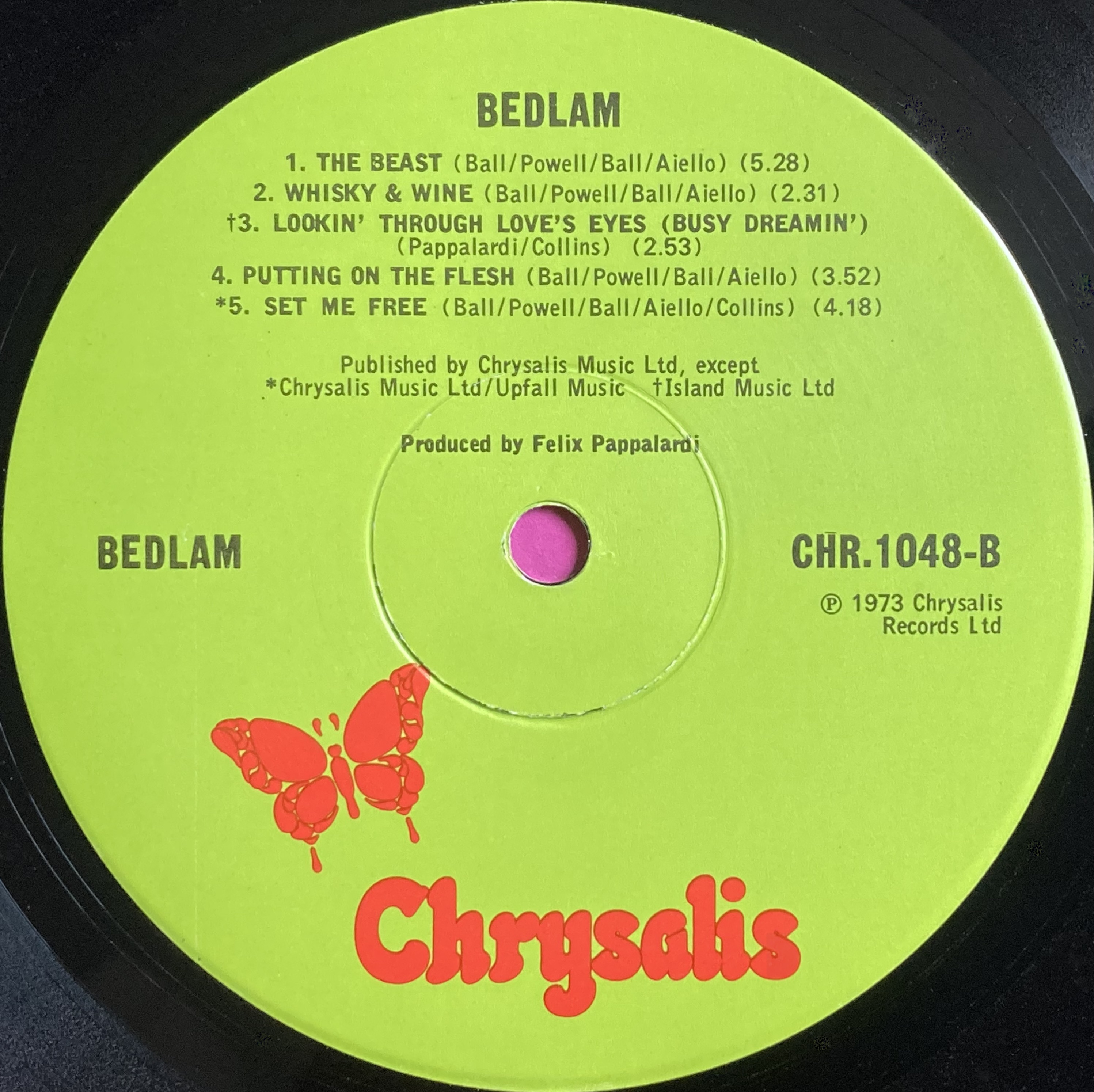 BEDLAM - "same" UK-orig LP 1973 - 4