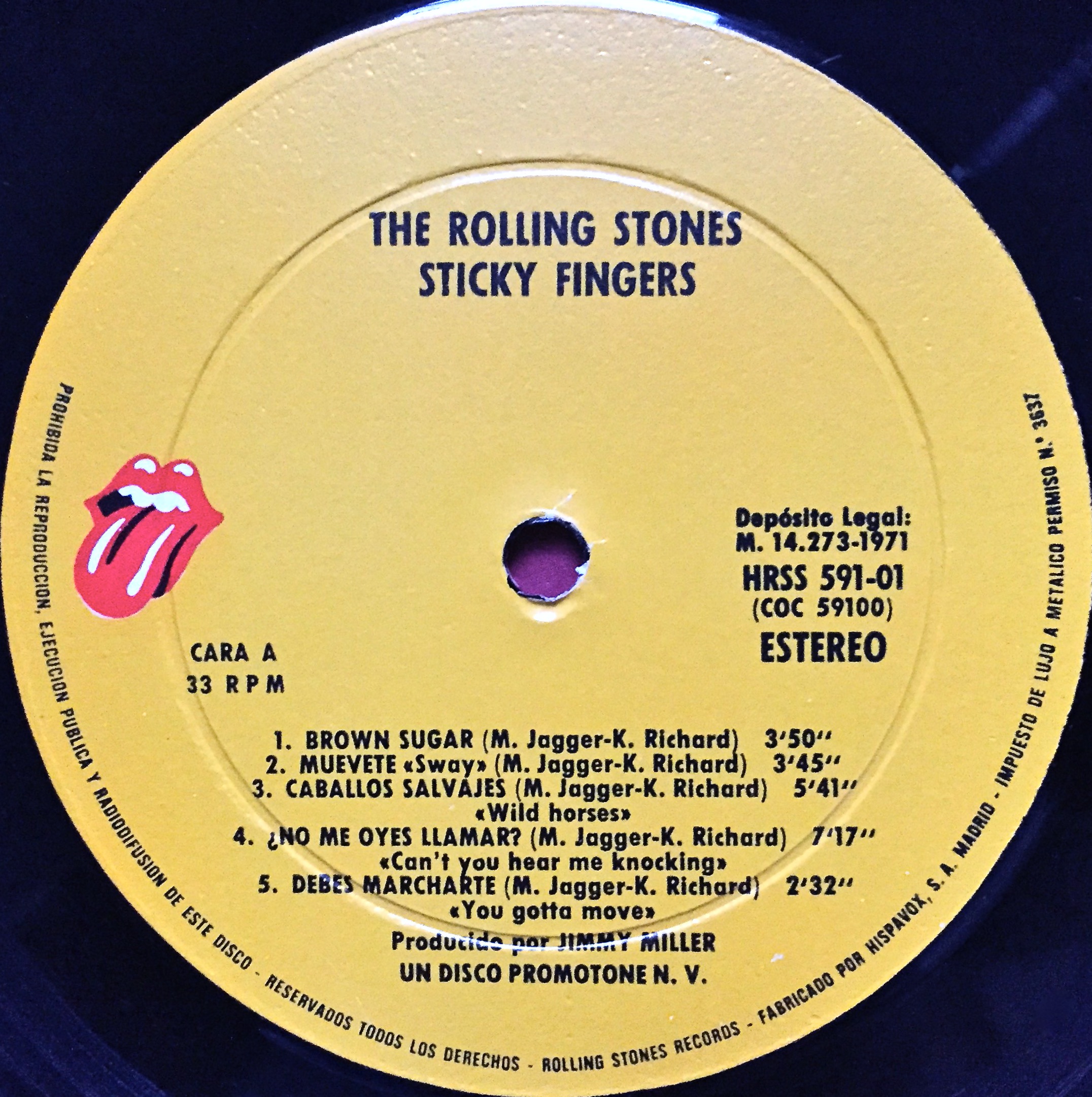 ROLLING STONES - Sticky fingers Spanish LP 1971 - 3