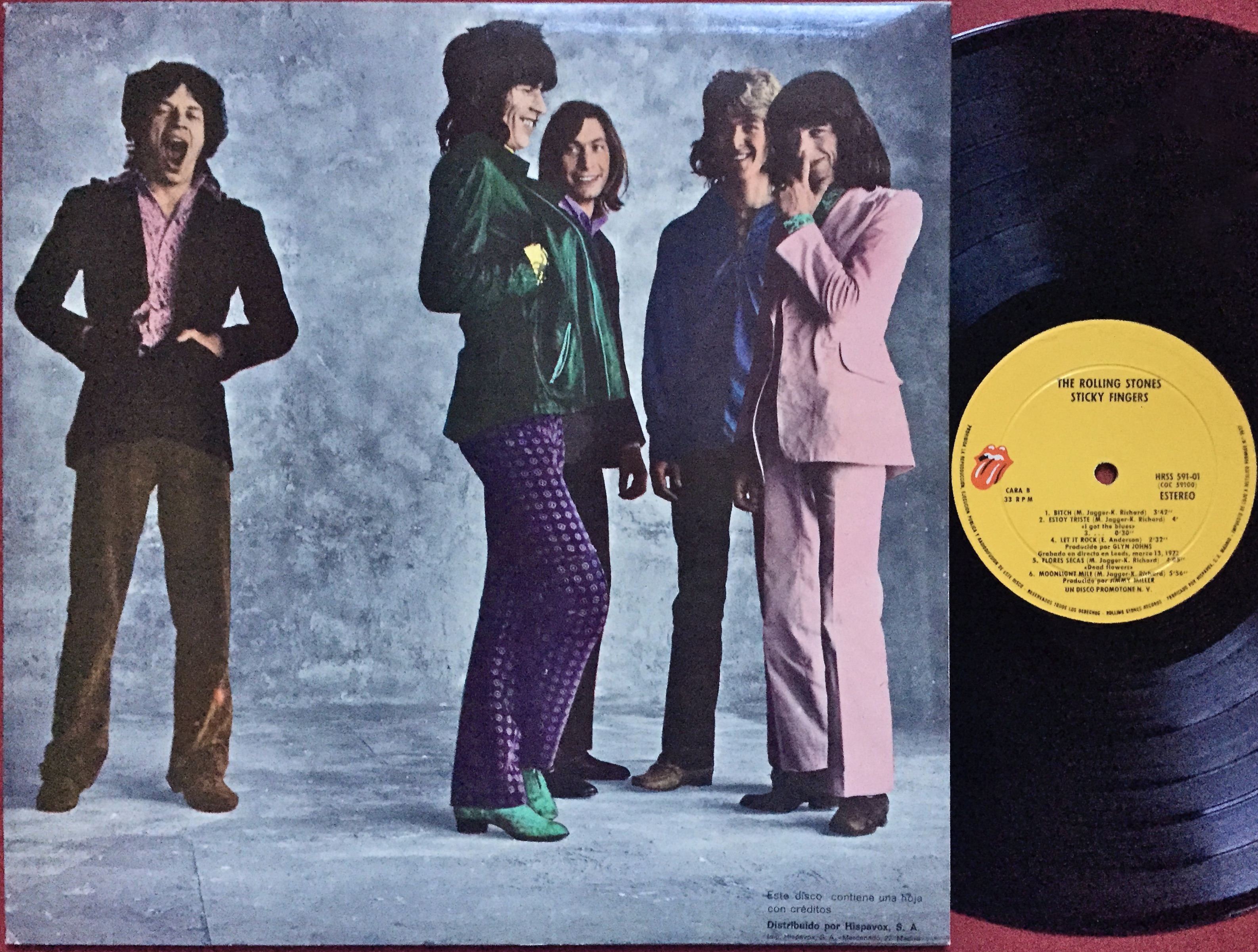 ROLLING STONES - Sticky fingers Spanish LP 1971 - 2
