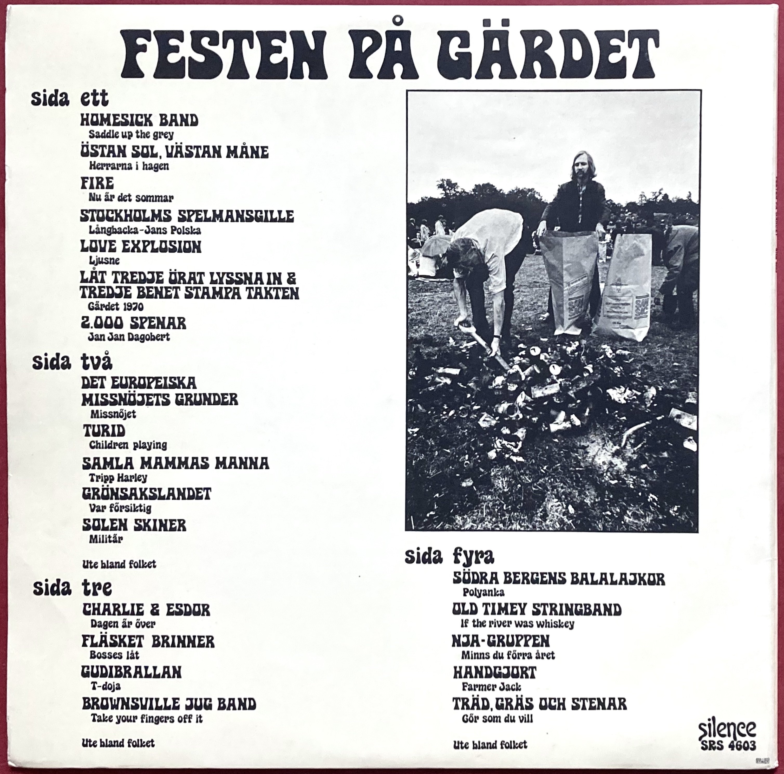 FESTEN PÅ GÄRDET - Svensk progg 2LP 1970 - 2
