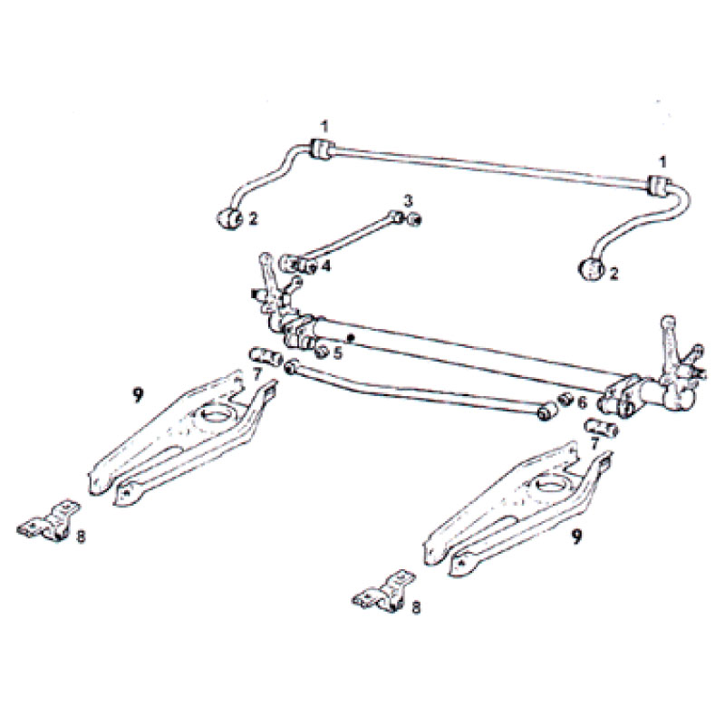 Cross bar bushing left (6) - 2
