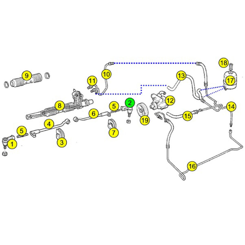 Drag link end Left (2) - 2