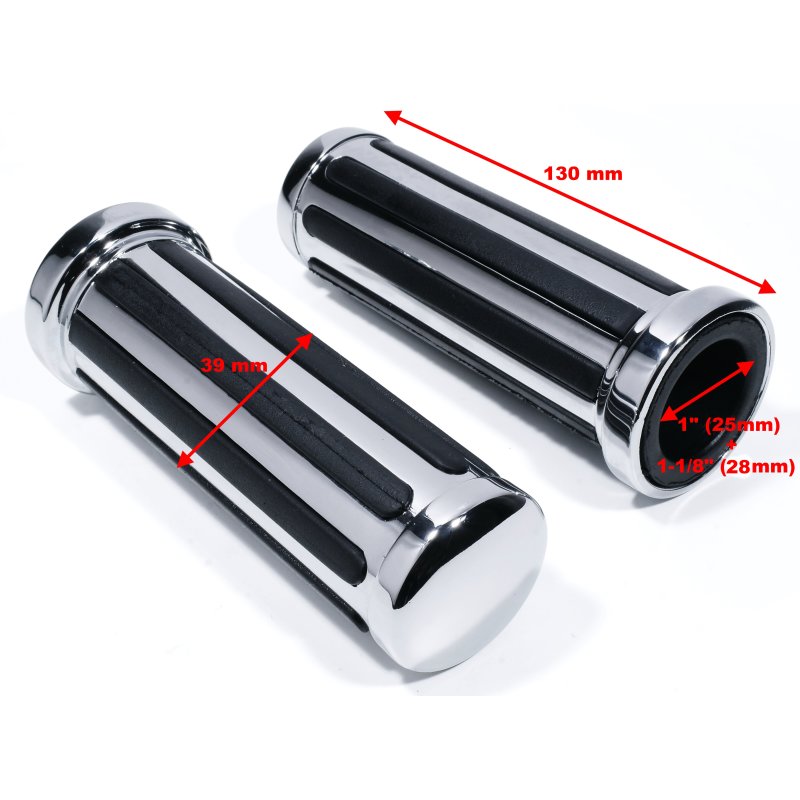 Grip Air Glide 25,4 mm. Håndtak for Harley Davidson Honda Suzuki Yamaha Kawasaki 1" - 2