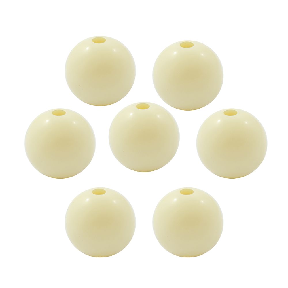 Akrylpärlor runda 6 mm natur 180 st