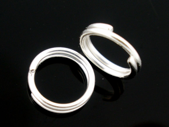 Double Ring, 10mm silver