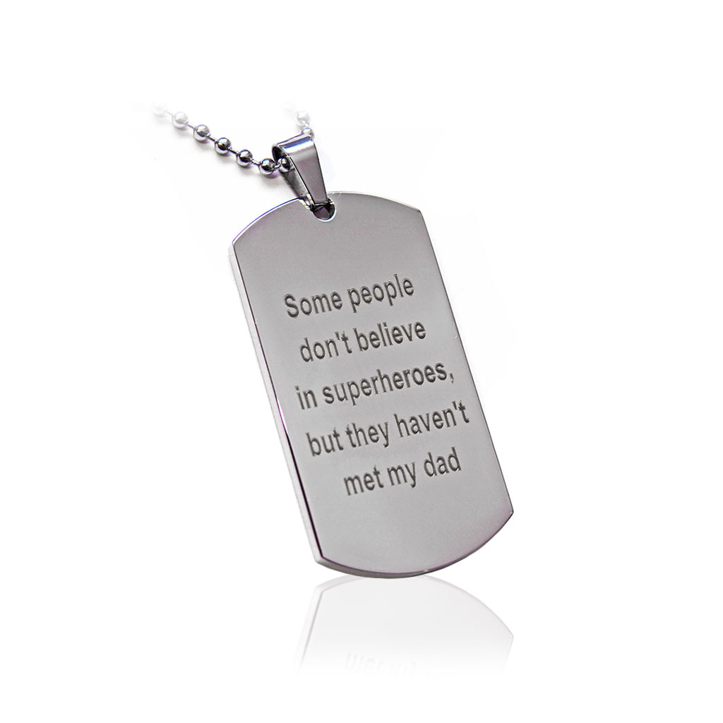 Halskæde Dog Tag 25 - ID-Bakke 316L 25mm*45mm - 3