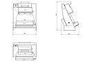 Kavlingsmaskin 2 parallella rullar, Ø 260–400 mm med fotpedal