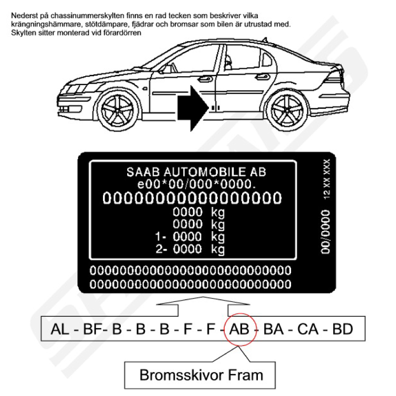 Brake discs front 9-3 03- (2) - 2