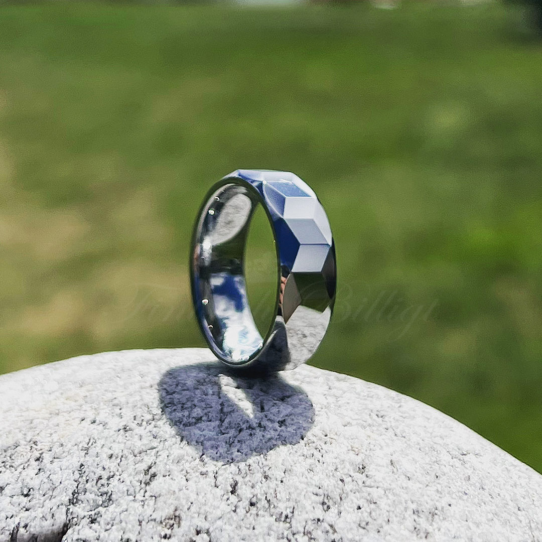 Ring Brilliant Extrem Glans Tungstenring Gnistrande unik design ring Fint och Billigt