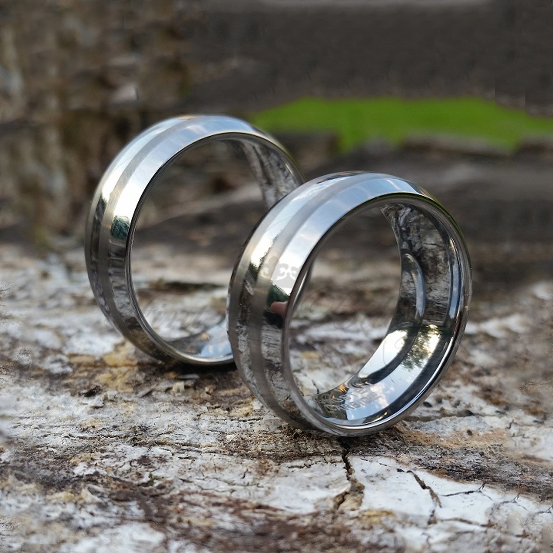 Ring - Smooth Line Edition - Tungstensring Förlovning Vigsel 8mm - 5