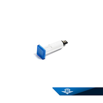 Steuergerät Lampe blau quadratisch. Zündapp