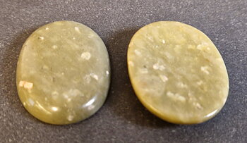 Indisk No Worry Stone /Bekymmer Sten, 35mm - Unakit