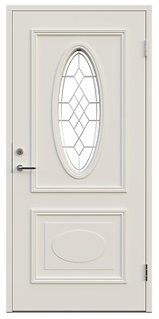 Oval Leksandsdörren ytterdörr