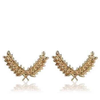 Brooch - Elegant (set) laurel leaves in Gold - Wings