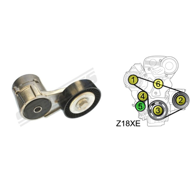 Belt tensioner complete - 2