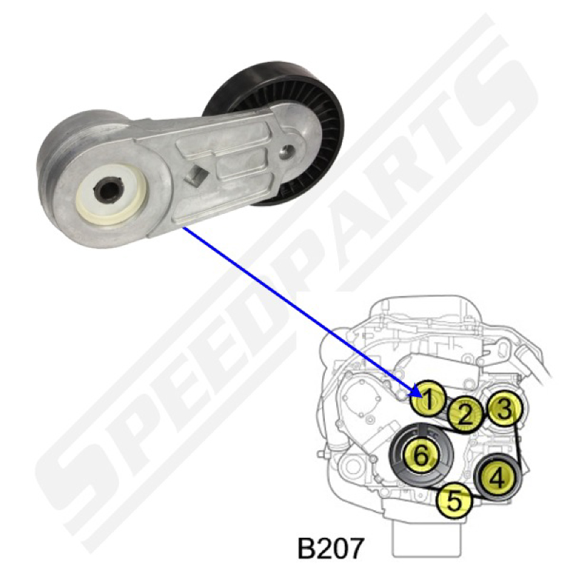 Belt tensioner B207 (1) - 3