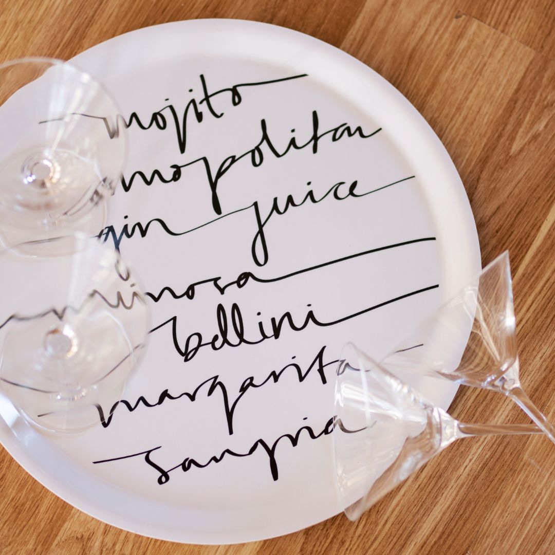 Trendy Tray "Girl's Night Out" White - 4