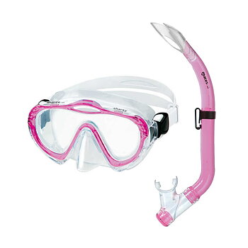 Zyklop und Schnorchel Sharky rosa Junior (ca. 3-8 Jahre) von Mares