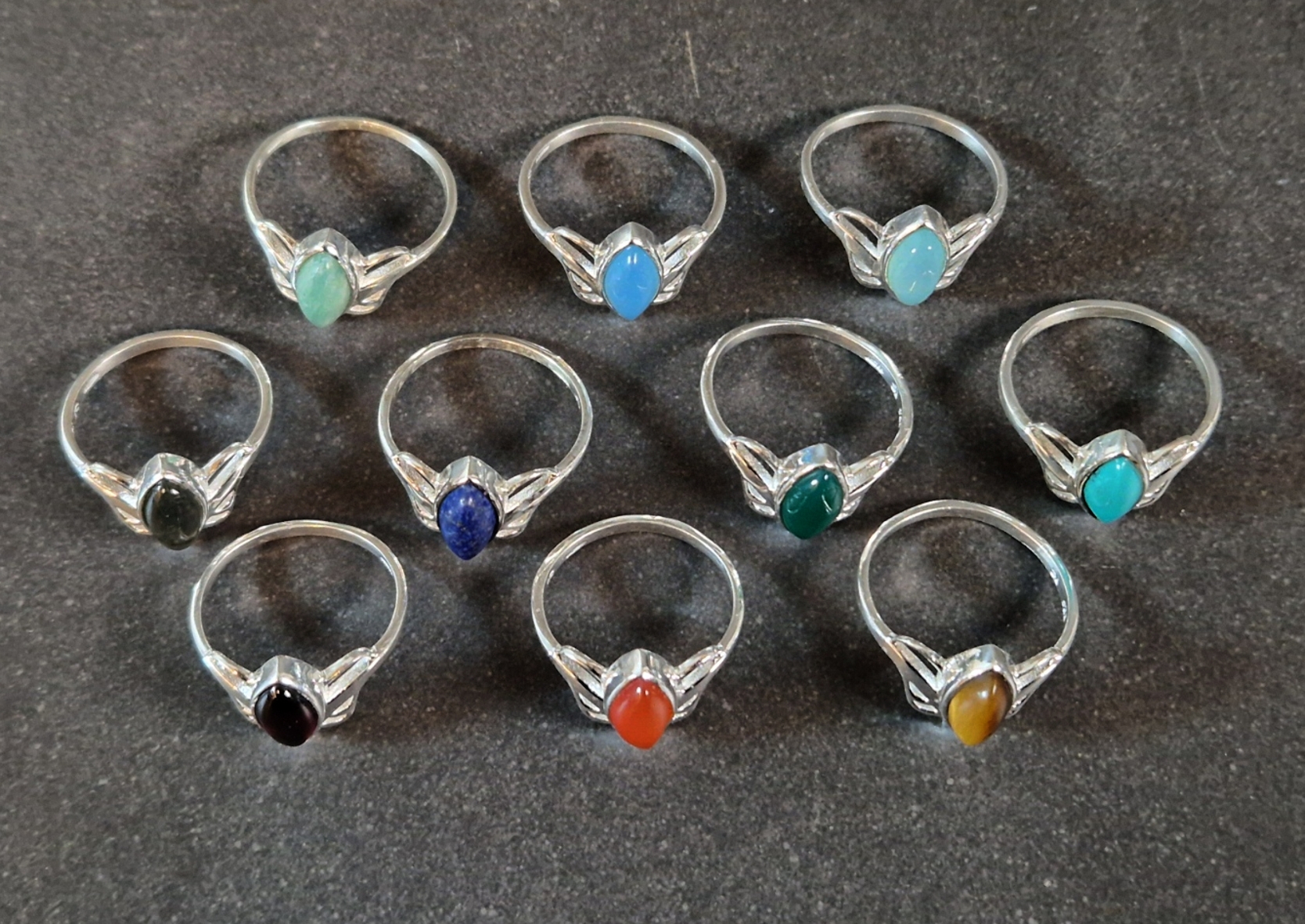 Silverring med Cabochon - Fjäril - 2