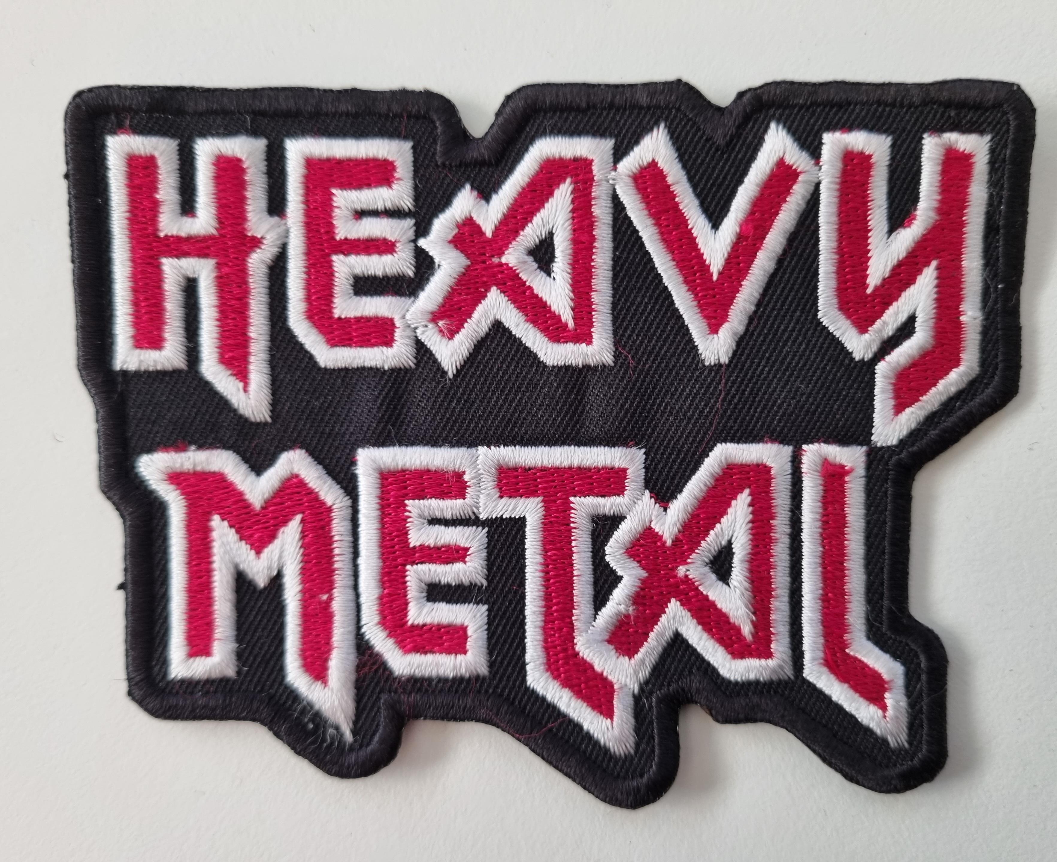 Heavy Metal Red Logo Patch - Rockzone