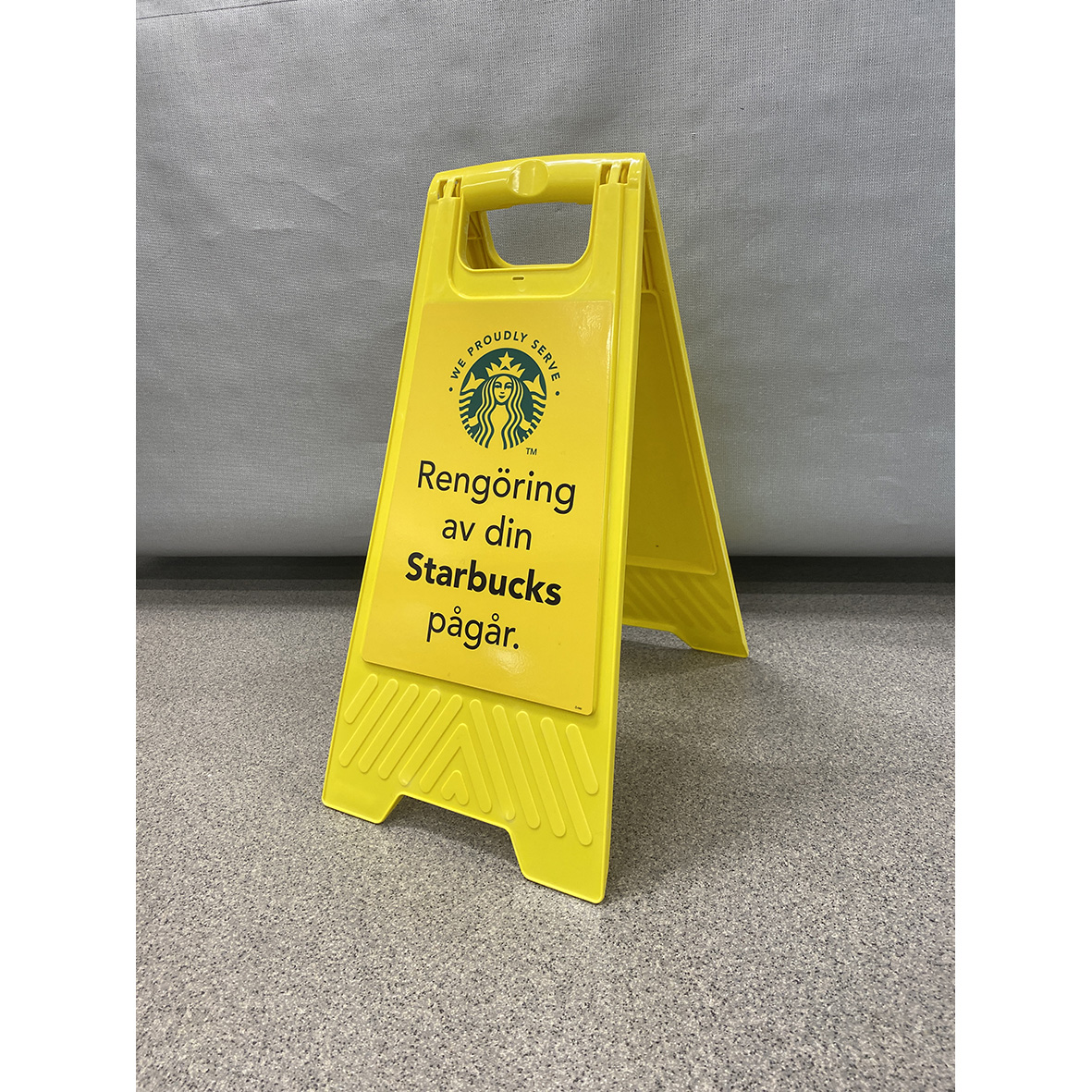 Golvskylt Starbucks