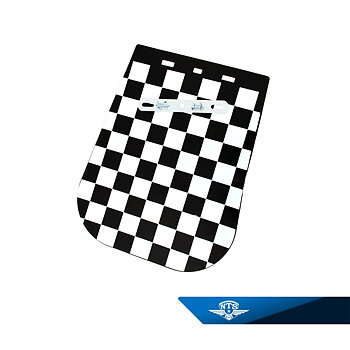 Mud flap Pepita Dimensions H = 270 mm B = 185/220 mm